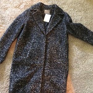 ASOS DESIGN cocoon coat in texture